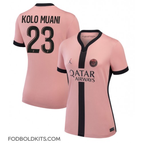 Paris Saint-Germain Randal Kolo Muani #23 Tredjetrøje Dame 2024-25 Kortærmet